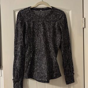 Lululemon Extra Mile Long Sleeve Running Luon Suited Jacquard. EUC!